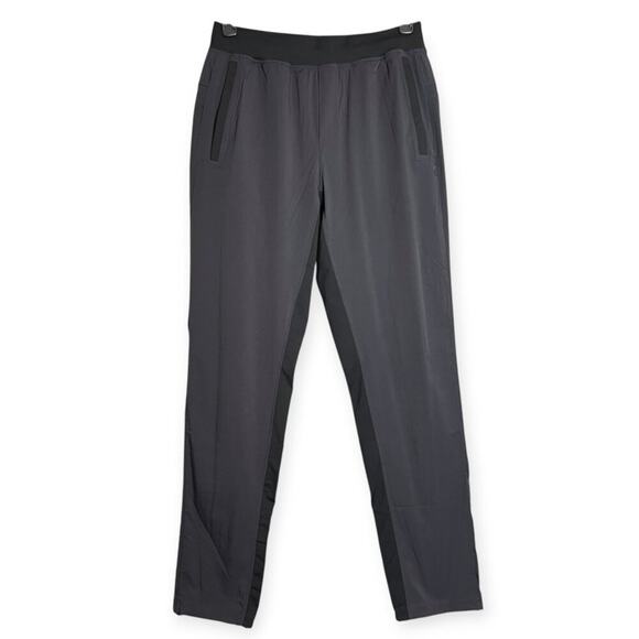 Lululemon Great Wall Pant 32" SIZE M Black Gray Lightweight Quick Drying Pockets - Picture 1 of 13